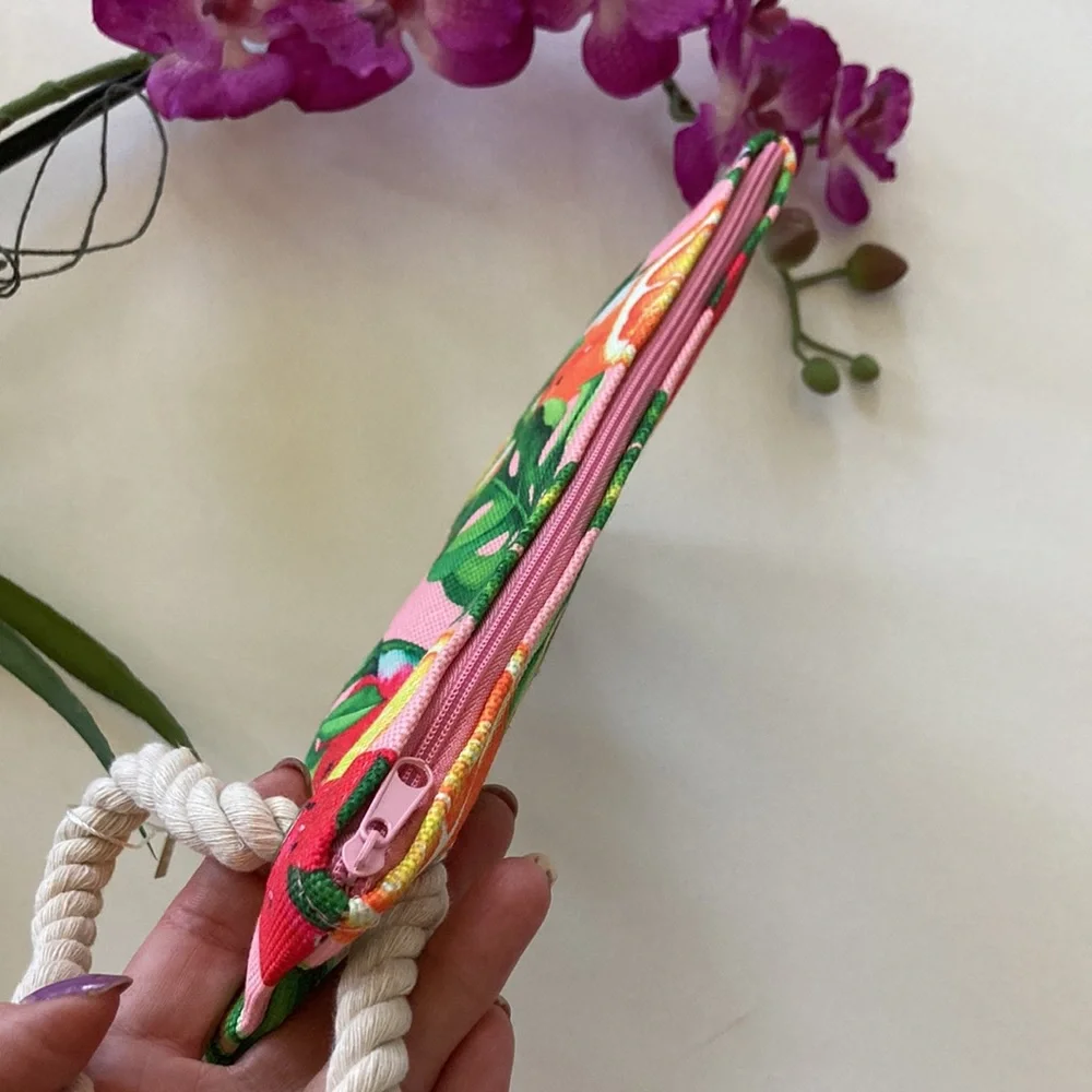 Tropical Fruit Wristlet/Cosmetic Bag - Picture 4 of 8